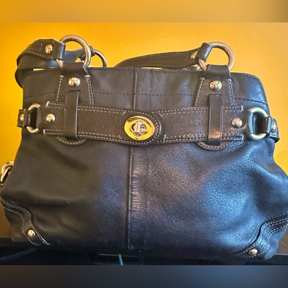 RARE COACH Beautiful black leather - Picture 4 of 12